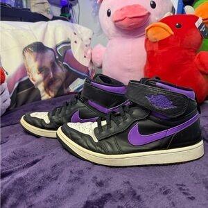 Nike Black and Purple Men's Sneakers